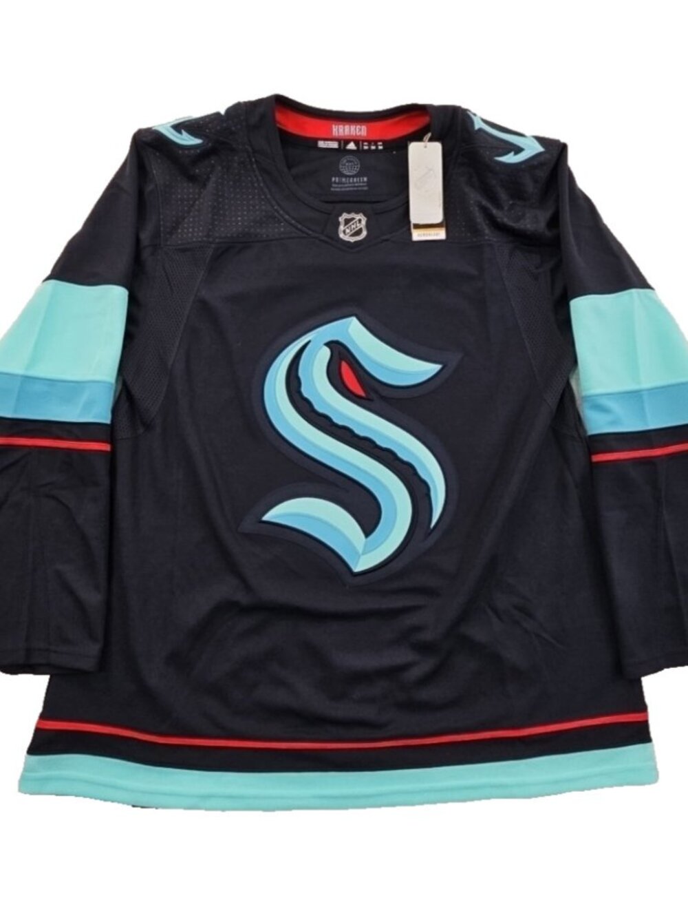 Adidas PRIMEGREEN Seattle Kraken Hockey Jersey NHL Men’s Size 54 XL NWT Official